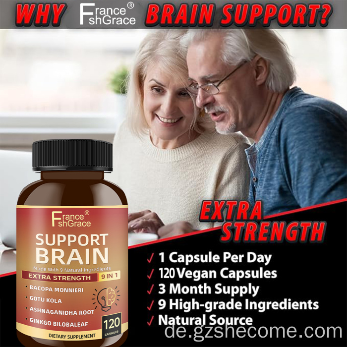 Shecome Brain Support Capsules Kognitive Unterstützung